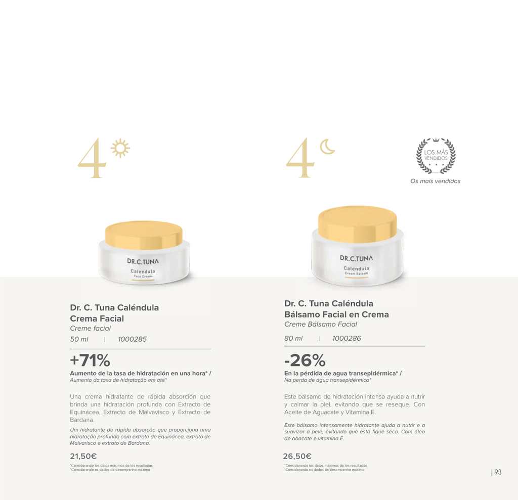 Colección Caléndula – Rutina Hidratante para Piel Seca y Sensible