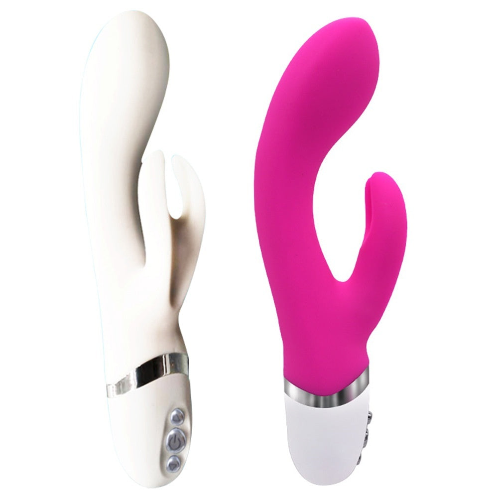 🌸 Lisi Vibrador Portátil – Silicona Ecológica (Rojo Rosado / Blanco)