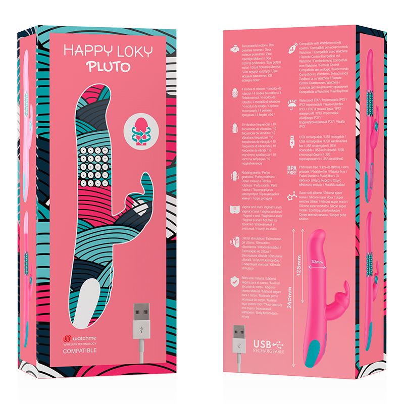 🐇 Happy Loky – Pluto Rabbit Vibrator & Rotator con Tecnología WatchMe