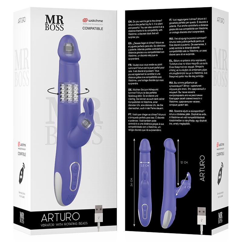 🔥 Mr Boss – Arturo Vibrator & Rotator con Tecnología WatchMe
